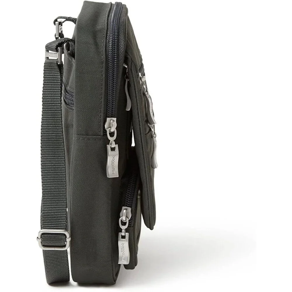 Women's Charcoal Journey Crossbody Bags 9x6 Small Lightweight Handbag - Picture 3 of 10